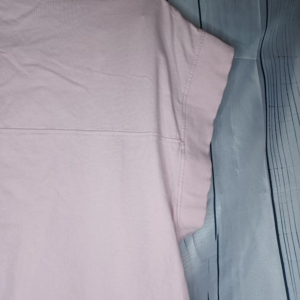 Zara soft pale Pink Boxy Relaxed T-shirt with Short Sleeves - Picture 11 of 12